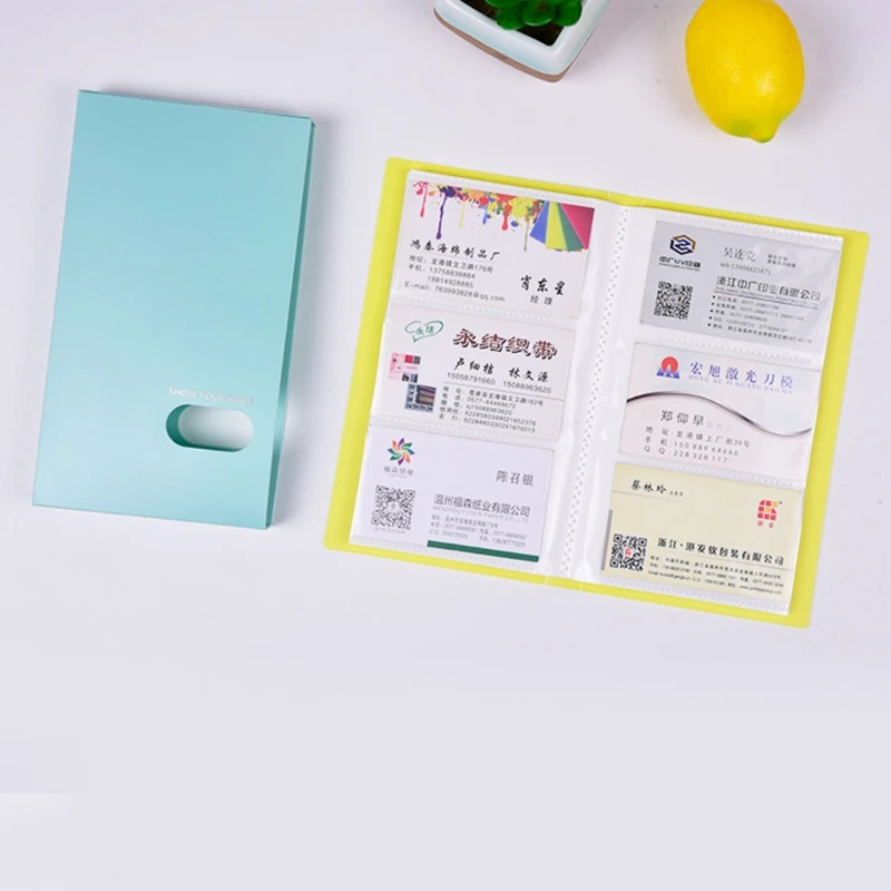 120 Pockets Business Card Book ID Credit Holder Name Card Picture Photo Album card holder photo album card binder sleeves