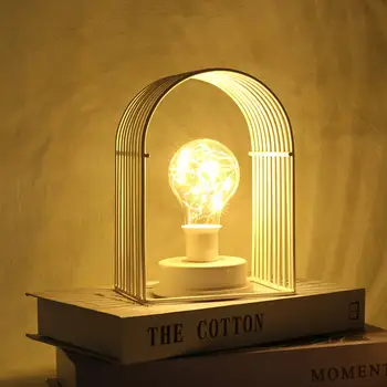 

Hot sale Retro Iron Art Hollow Table Lamps Reading Lamp Night Light Creative Holiday Desk Light European Style Home Decoration