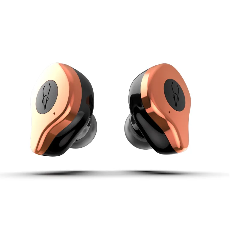 E12 беспроводные наушники, наушники Bluetooth 5,0, шумоподавление, TWS, сенсорное управление, с микрофоном, Спортивная гарнитура, водонепроницаемая - Цвет: E12Ultra Gold