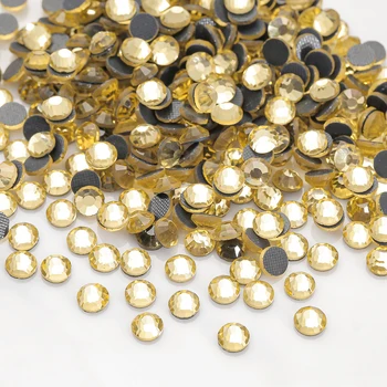 

AAA Iron on Rhinestone/ Hot Fix Rhinestones SS4-SS30 Crystal Clear Strass Flatback DIY Rhinestones for Garment Decorations New