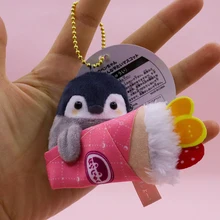 Kawaii Koupen Chan Penguin pluszowa lalka Cartoon Anime Bunny pluszowe zabawki Cute zwierząt brelok z misiem torba wisiorek urodziny prezent dla dziewczyny tanie tanio SayMakerLace CN (pochodzenie) Brak moda Invisible Socks Breloczki