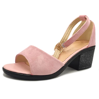 

New High Heel Sandals Women Ankle Strap Open Toe Sexy Ladies Pumps Fashion Party Dress Women Shoes Casual Slippers Sandalias