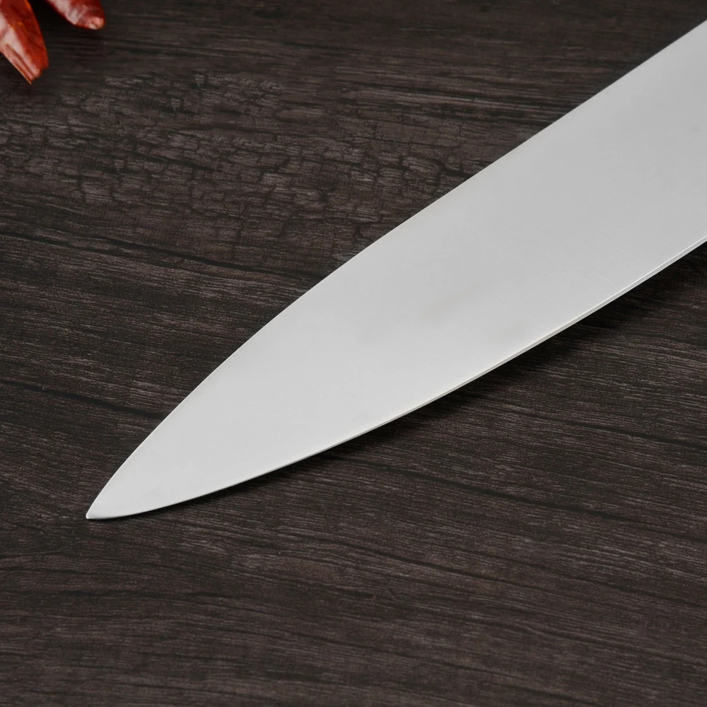 Острый нож для резки ломтиками кухонный нож из нержавеющей стали 8 дюймов нож для нарезки бесшовного сварочного лезвия ручка нарезать мясо сэндвич ветчина лосось