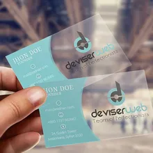 Модный на заказ дизайн печать водонепроницаемая пластиковая визитка