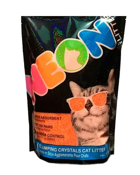 

NEON LITTER Neon Litter filler silica gel lumps orange cat toilet