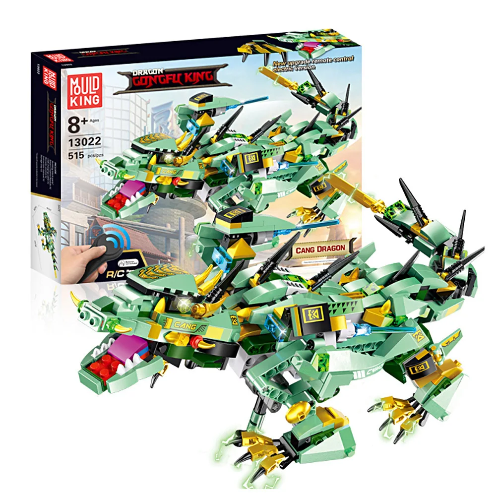 

New Products Electric Building Blocks Remote Control Mechanical Dragon Small Particles Building Blocks DIY Assembled CHILDREN'S