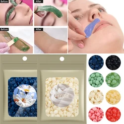 25g Hair Removal Pearl Hard Wax Beans Natural Hot Film Pellet Removing Bikini Face Hair Legs Arm Hair Body Removal Bean Unisex