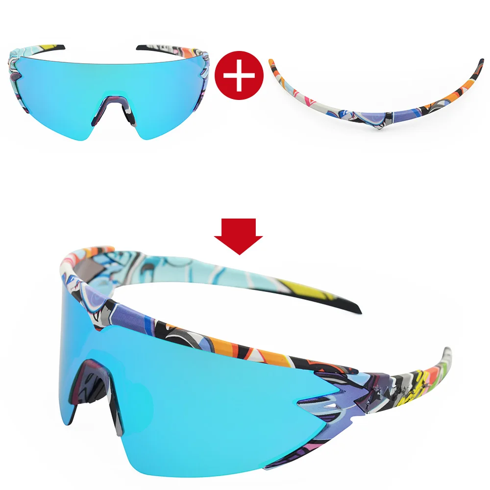 Red Goggles Polarized Cycling Sunglasses Men women Sport Road Mtb Mountain Bike Photochromic Glasses Eyewear Sun oculos ciclismo