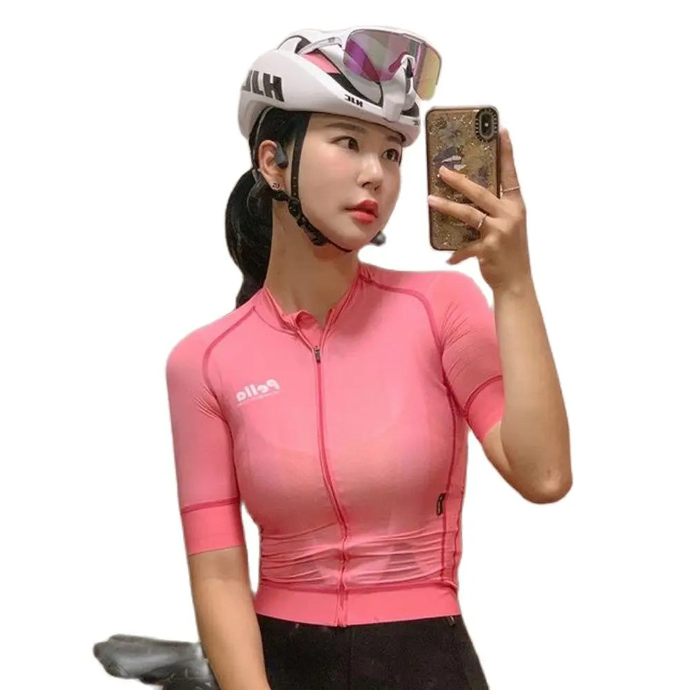 

Pella Korea Jersey Shirt Women Short Sleeve Outdoor Cycling Clothing Mtb Comfortable And Lightweight Maillot Ciclismo Fietstrui