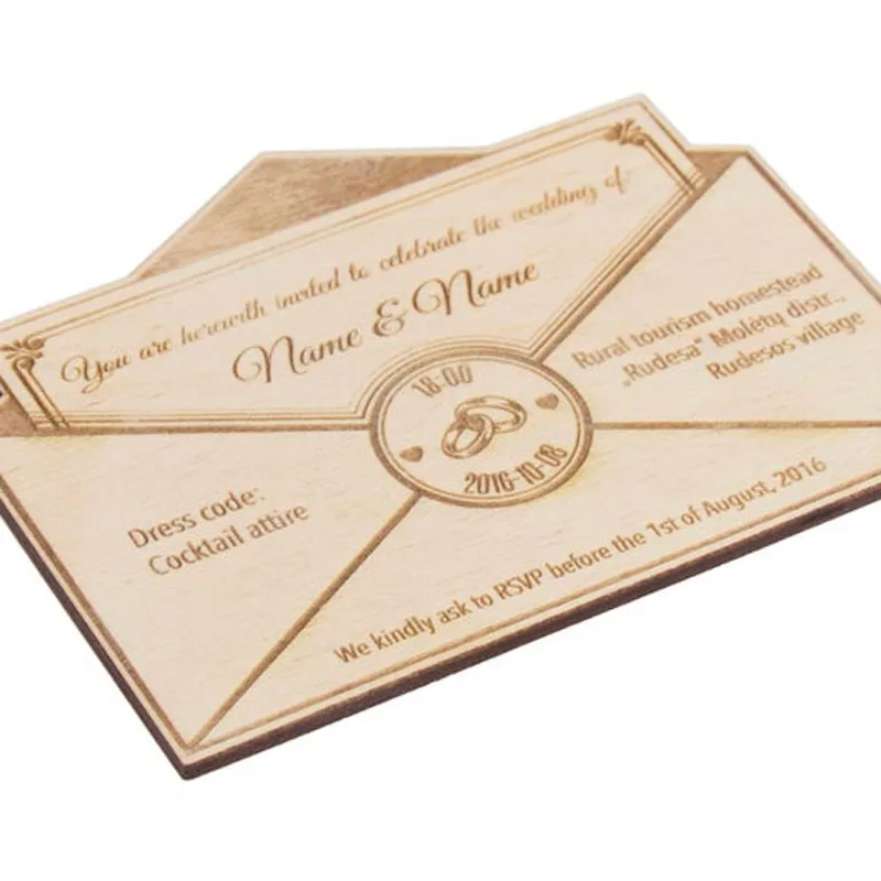  Envelope Wooden save the dateRustic Wood Wedding invitation Save the Date Magnets wedding favors - 4.0002E+12