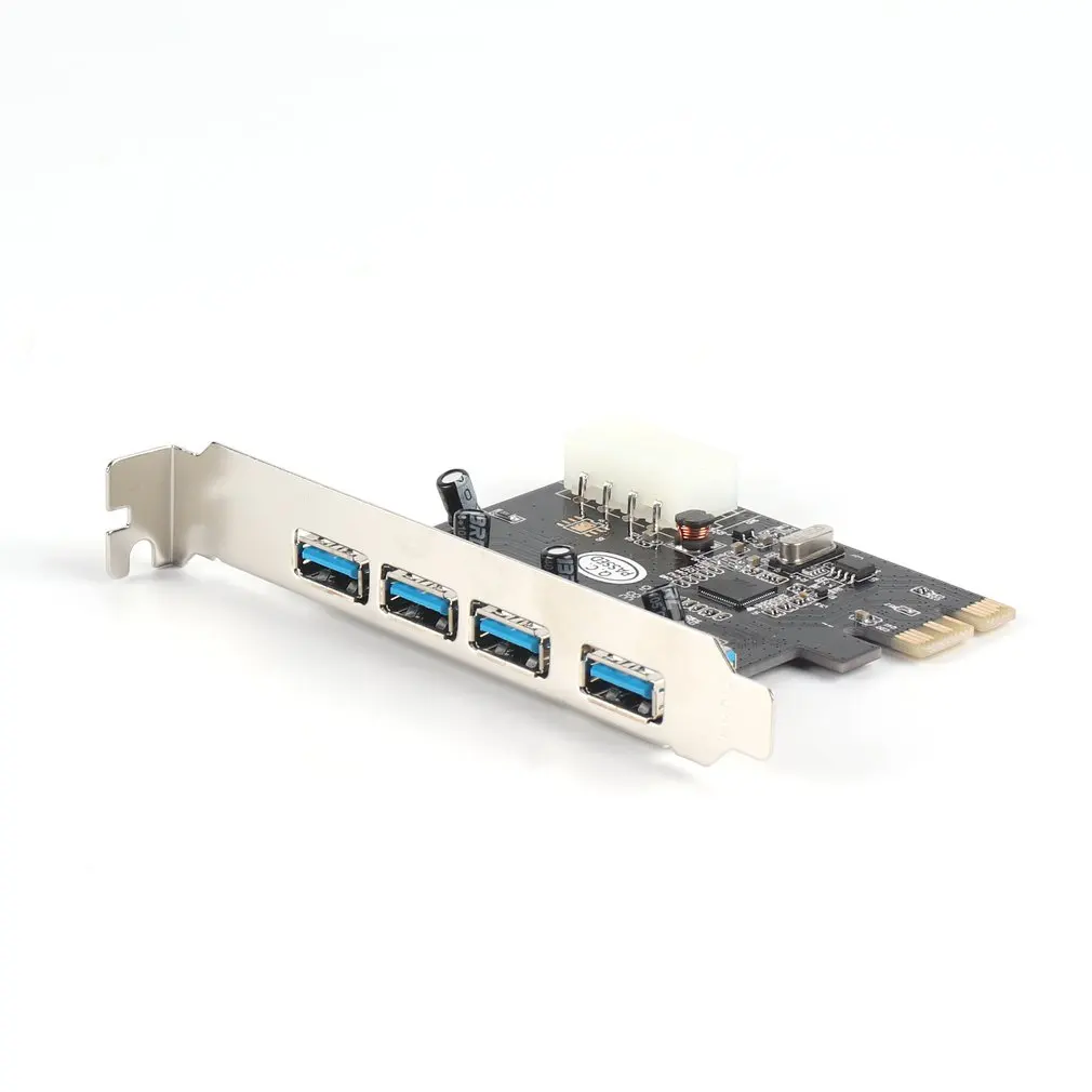 1 шт. 4 порта 5 Гбит/с Superspeed USB 3,0 PCI-E PCI карта адаптер для XP Vista Win7 C1