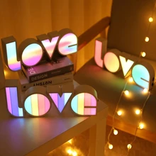 

Valentines Day Romantic Proposal LED LOVE Light Decoration Wedding Bithday Baby Shower Party Decoration Gift for Baby Girlfriend