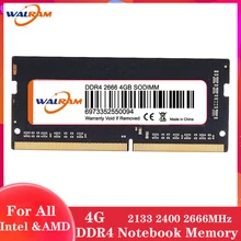 WALRAM Ram Memory DDR4 4GB RAM 2133MHz 2400MHz 2666MHz Random Access Memory Computer Memoria ram ddr4 For Laptop