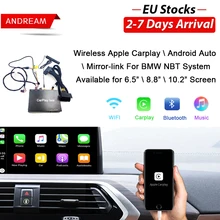 Andream беспроводной декодер Carplay интерфейс коробка Поддержка Зеркало-Ссылка Android Авто iOS для BMW F20/F21/F07 NBT системы