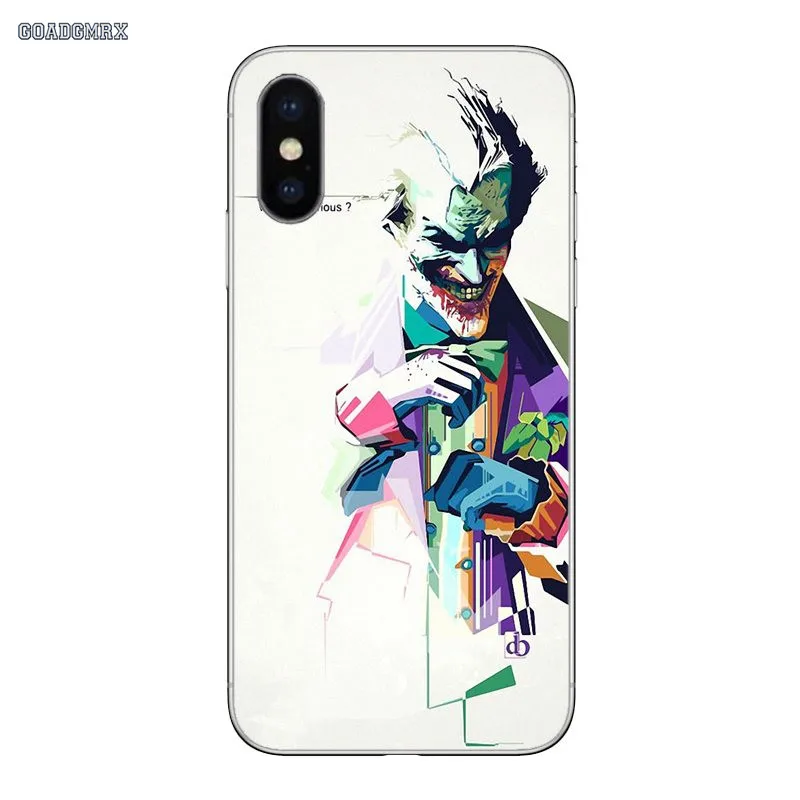 Прозрачный мягкий чехол с Бэтменом джокером, Роскошный чехол для iPhone 11 X XR XS Pro MAX 4 4S 5 5S SE 5C 6 6S 7 8 Plus