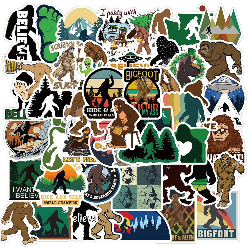 50 шт. уличная наклейка s первоклассный лес Bigfoot варвар обезьяна человек игрушка
