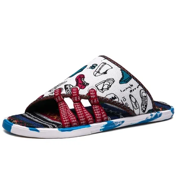 

2020 New Slippers Men Man Male Rome Summer Beach Camouflag Gladiator Slippers Outdoor Mens Slides Sandals Shoes Chanclas Hombre