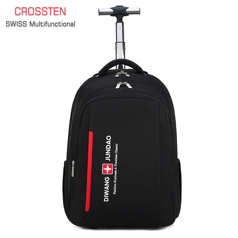 Suitcase Laptop Backpack Boarding-Case Trolley Business-Trip-Bag Large-Capacity Waterproof