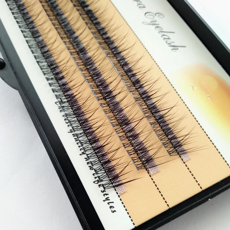 Korean pop Fishtail type Fashion Dovetail Fly Eyelash Two long middle short Plant Grafting False Eyelashes