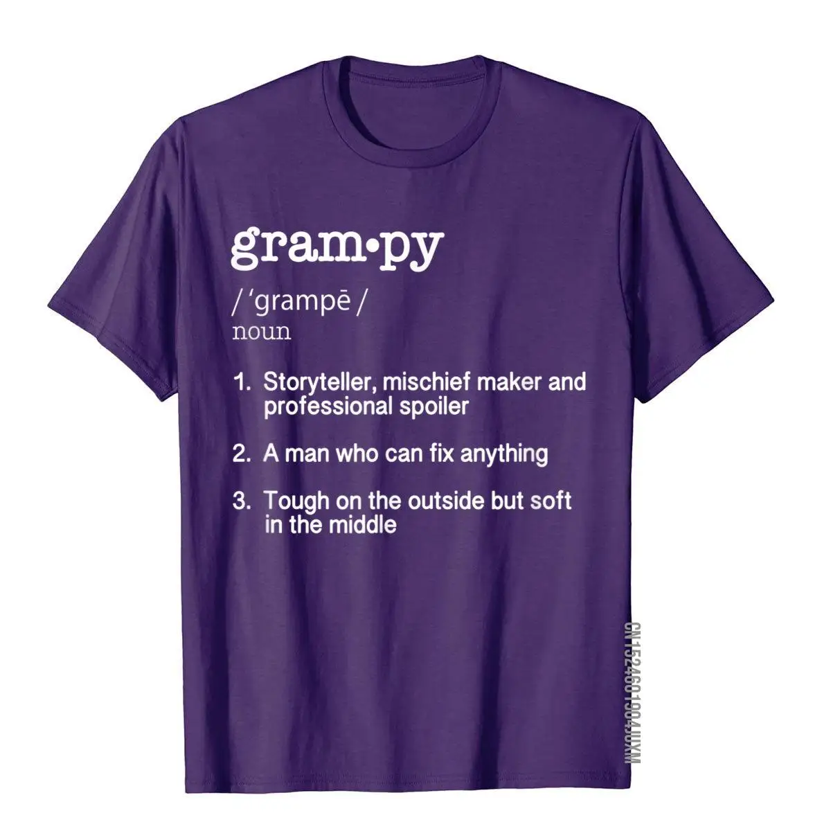 Grampy Definition T Shirt - Funny Father's Day Gift Tee__97A1085purple