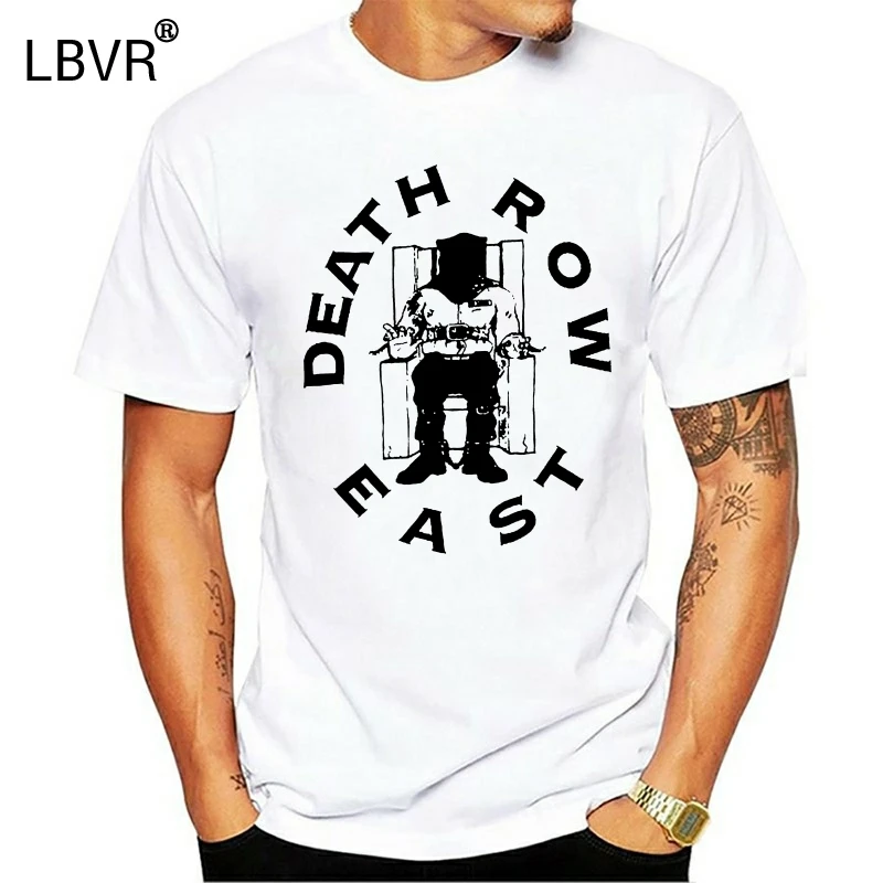 Хит продаж редкая Футболка DEATH ROW records EAST 1996 рэп хип-хоп 2pac новая модная мужская
