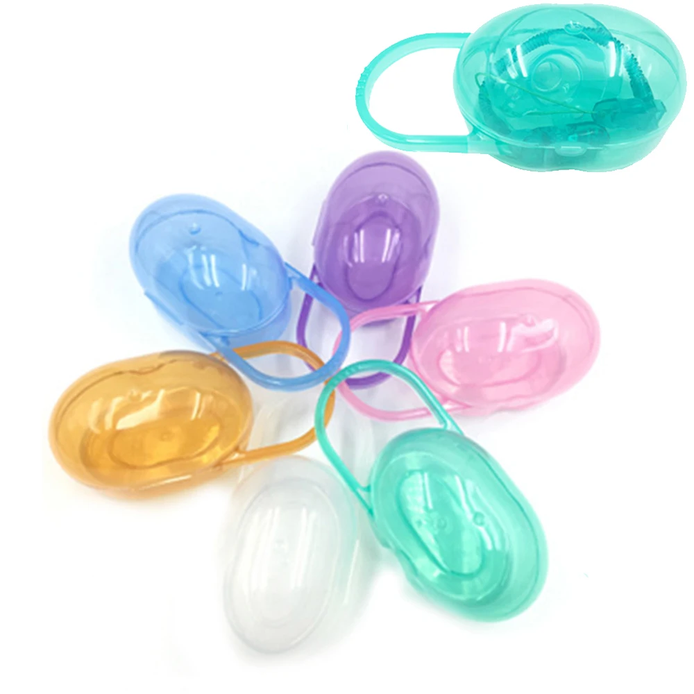 Colour Pacifier Baby Solid Box Soother Container Holder Box Travel Storage Case Safe Holder Pacifier Plastic