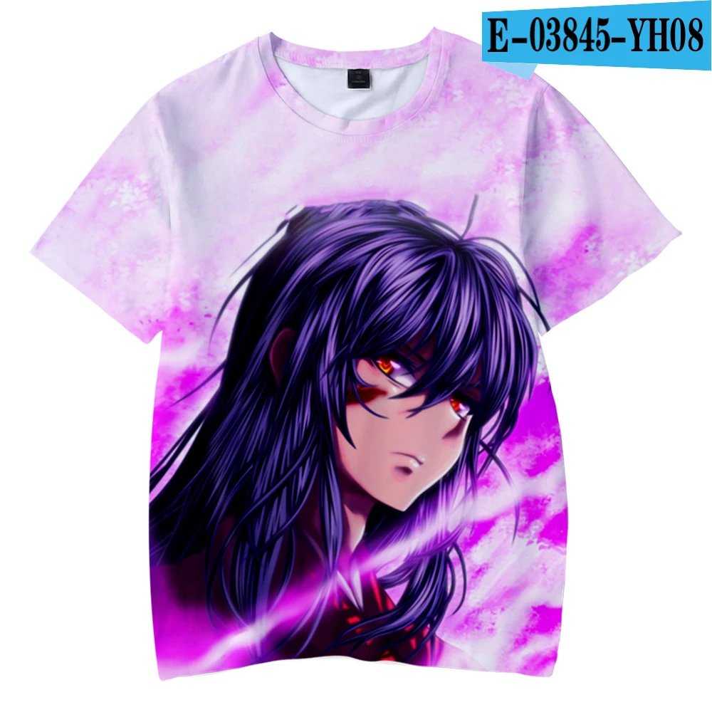 3D kids T Shirt Inuyasha 3D Casual t-shirt boys girls short sleeve tshirt Inuyasha Harajuku Summer Children clothes tops - Color: 3D