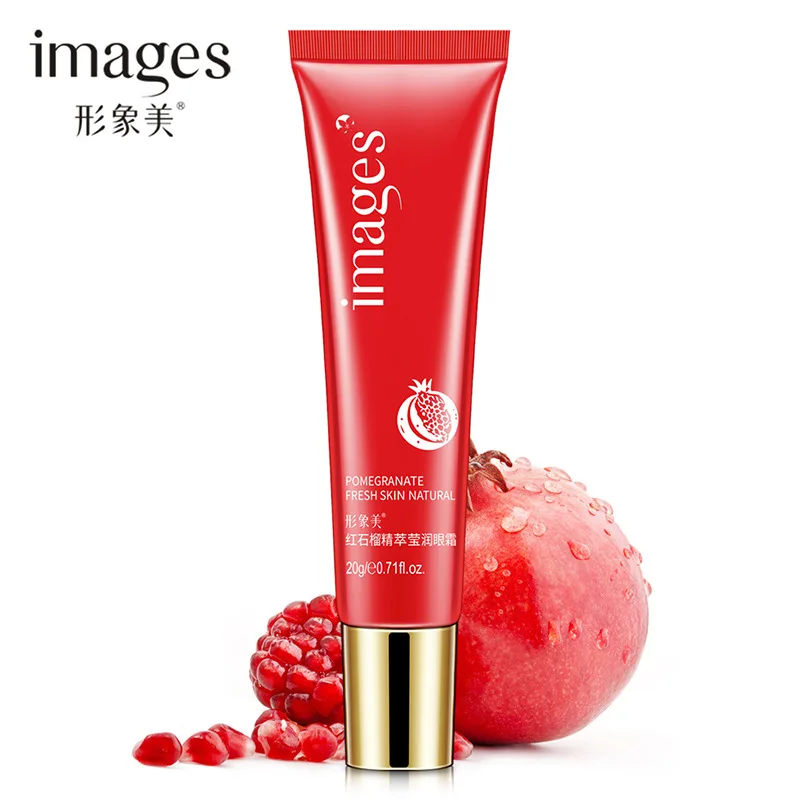 

20g Images Red Pomegranate Eye Cream Contour Eye Gel For Dark Circles Anti Puffiness Anti Wrinkles Around The Eye Skin Care
