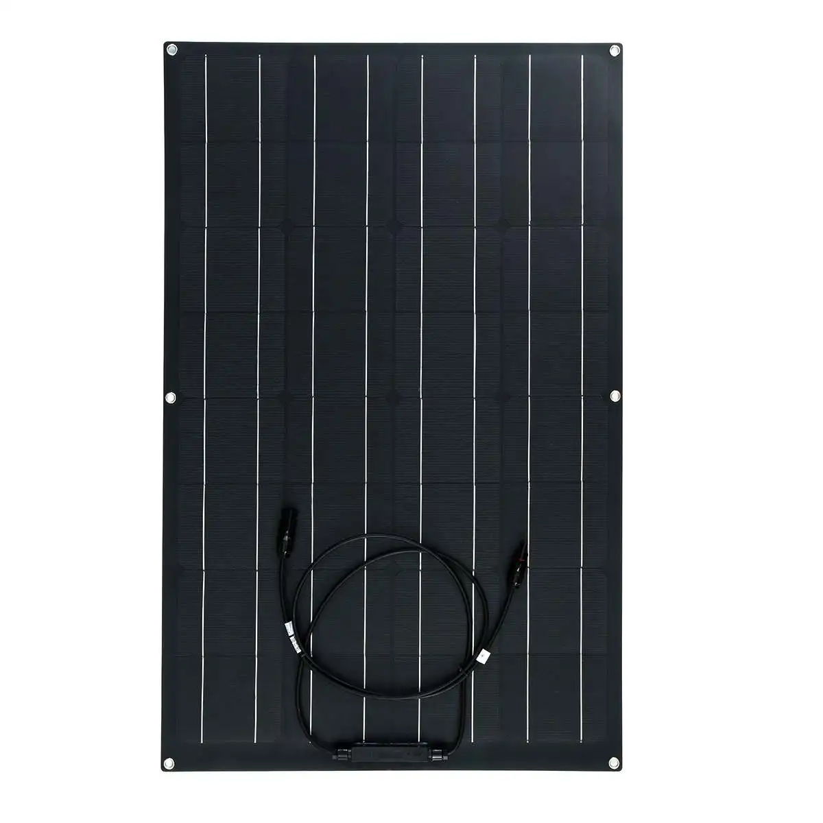 Новейшая модель; 100W Панели солнечные матовая текстура с 4 защитные уголки солнечных батарей модуль MC4 разъем для 12 В аккумулятора автомобиля RV Yacht Зарядное устройство