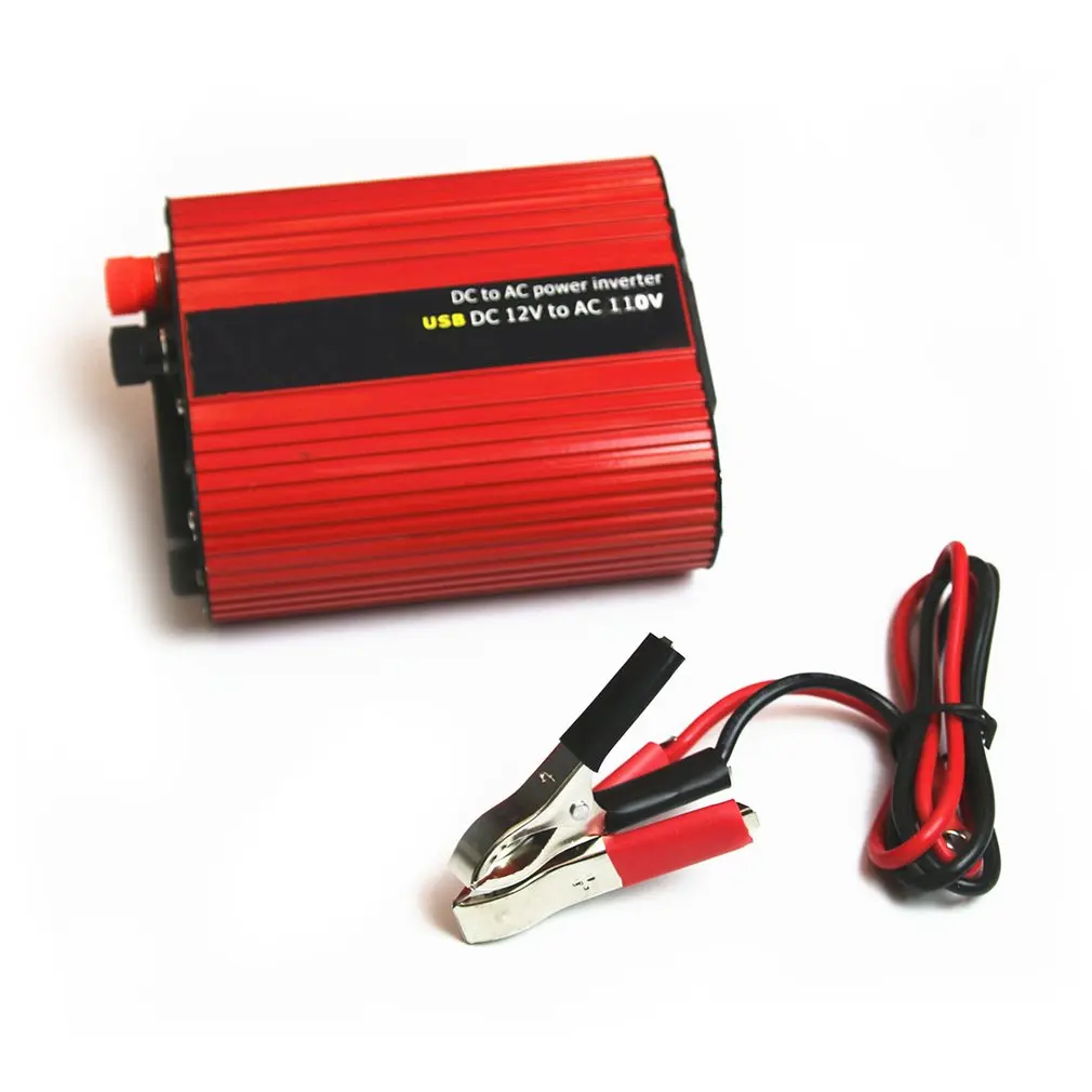 800 Вт автомобильный инвертор DC12V к AC110V Dual USB Преобразователь мощности высокая эффективность преобразования трансформатор из алюминиевого сплава