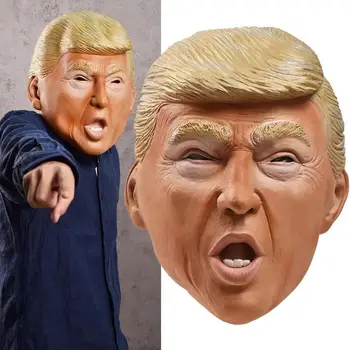 

2020 Trump Face Masks Cosplay Masques Latex Anime Vote For President Halloween Costumes Props Adult Party Costume Mask