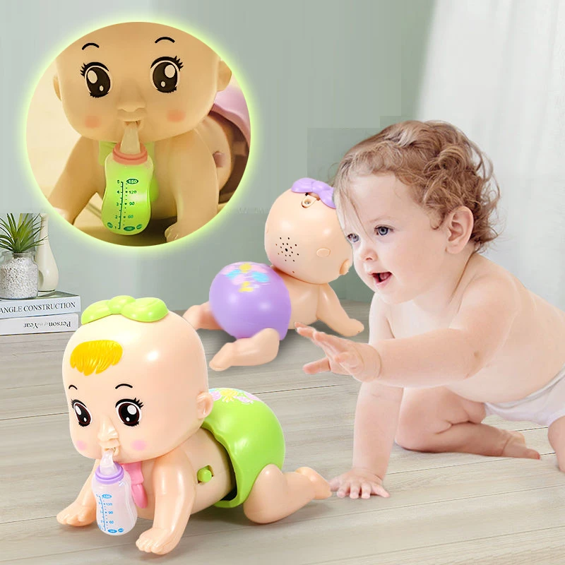 Juguete de gateo para bebés de 0 a 1 año, rompecabezas eléctrico para niños 6 12 a 18 meses, aprender a escalar, juguetes para niños, Educación Temprana|Aprendiendo subir y Walker| - AliExpress