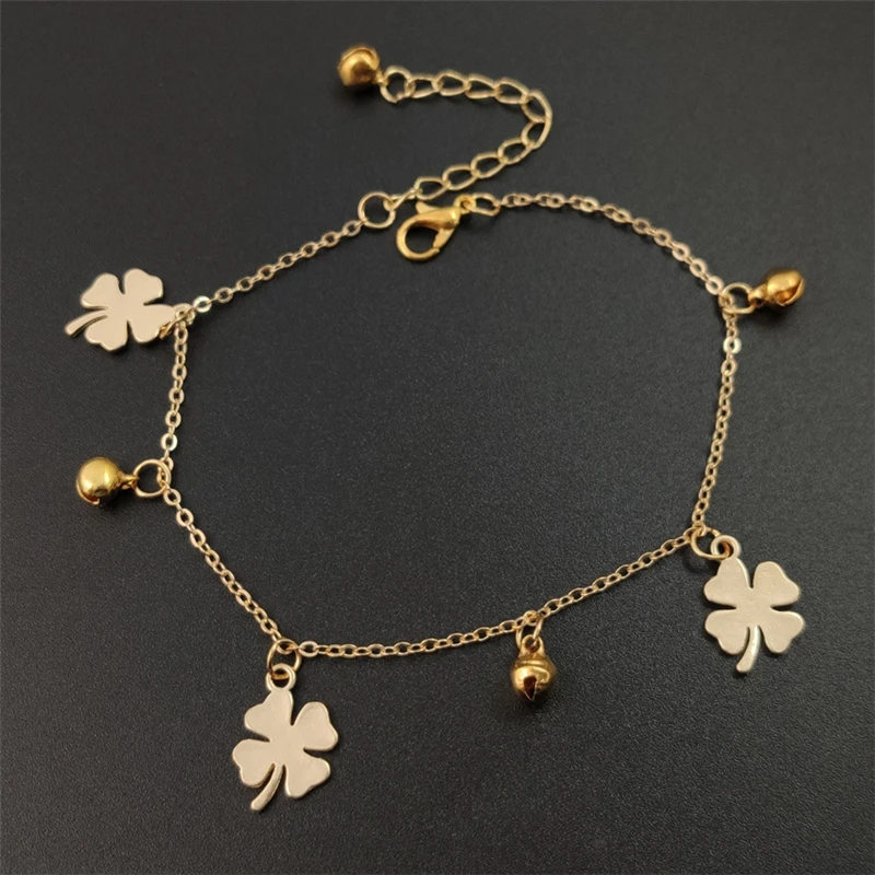 Bohemian Flowers And Bell Anklets for Women silver anklet bracelet beads anklet fashion accessories