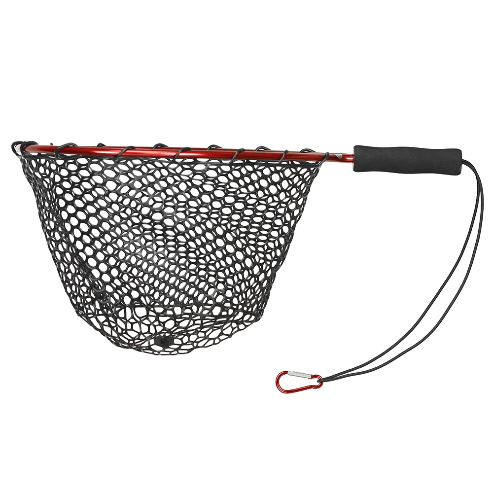 Fishing Net Retractable Folding Fishing Brail Blue Soft Rubber Landing Net  Eva Handle Fishing Nets Tools Fish Nets Accessories - AliExpress