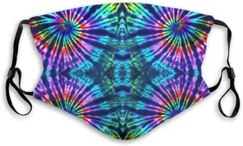 

Half Face Cover Dust Mask Tie Dye Perfection Mouth Cover with Activated Carbon Filter Breathable Anti-dust Protection For Adults