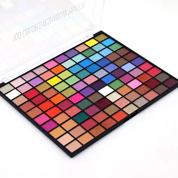 

100 Colors Eyeshadow Palette Waterproof Glitter Shimmer Matte Metallic Smoke Powder Eye Shadow Makeup Blendable Cosmetic Make up