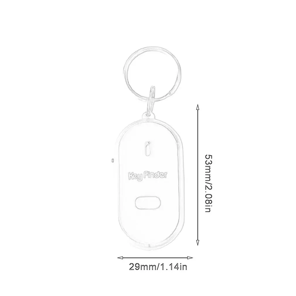 Smart Key Finder Anti-lost Whistle Sensors Keychain Tracker LED With Whistle Claps Locator
