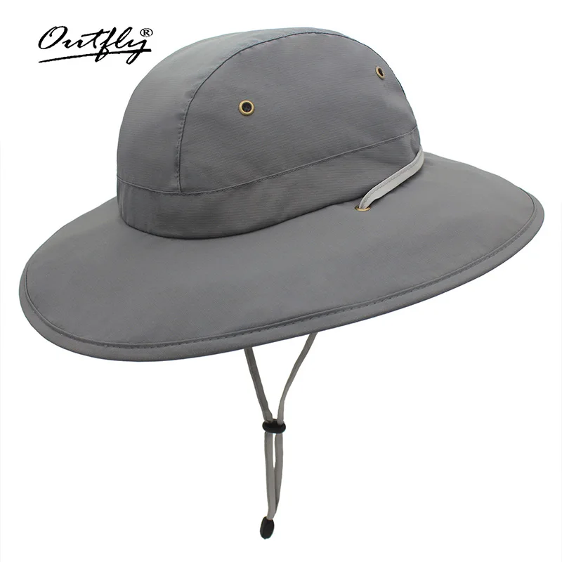 

Outfly Summer Bucket Hat For Man And Woman Panama Casual Outdoor UPF50+ Boonie Hat Polyester Quick Dry Sun Waterproof Hat