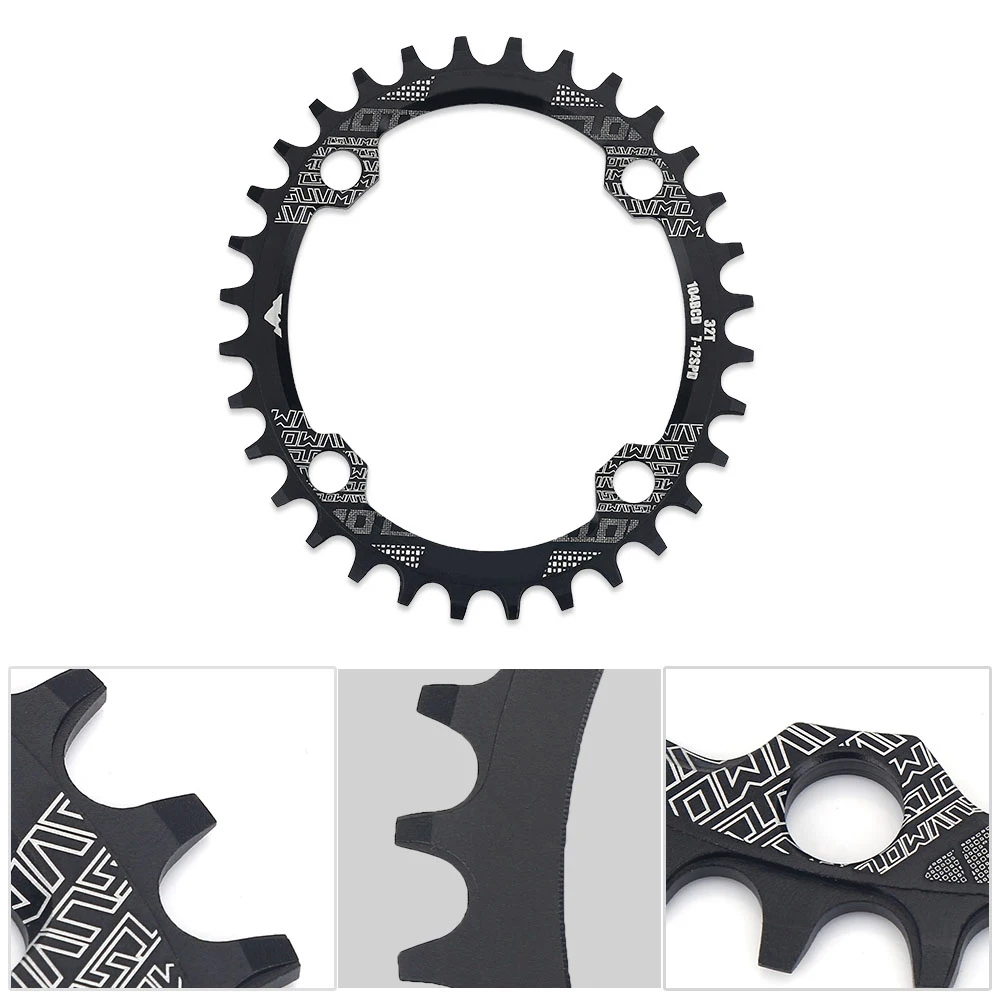 

Free Shipping Oval Narrow Wide Chainring MTB Mountain Bicycle 32T 34T 38T Crown Crankset Single Tooth Plate Parts 104 BCD
