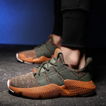 

2019 Men Shoes Men's Sneakers 39~46 Casual Shark Flyknit Jogging Training Tenis Masculino Zapatillas Hombre Shoe Sports MX8001