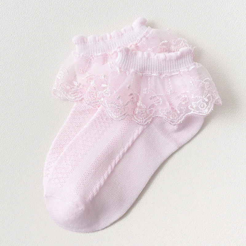 Summer Fashion Kids Socks Baby Girl Ruffle Sock Cute Baby Frilly Toddle  Designer White Pink Lace Kid Cotton Socks For Girls - AliExpress