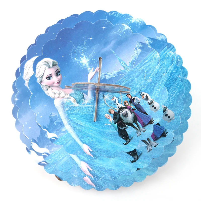 1 Set 3 Tier Cartoon Frozen Princess baby shower birthday party cardboard cupcake stand Party supplies