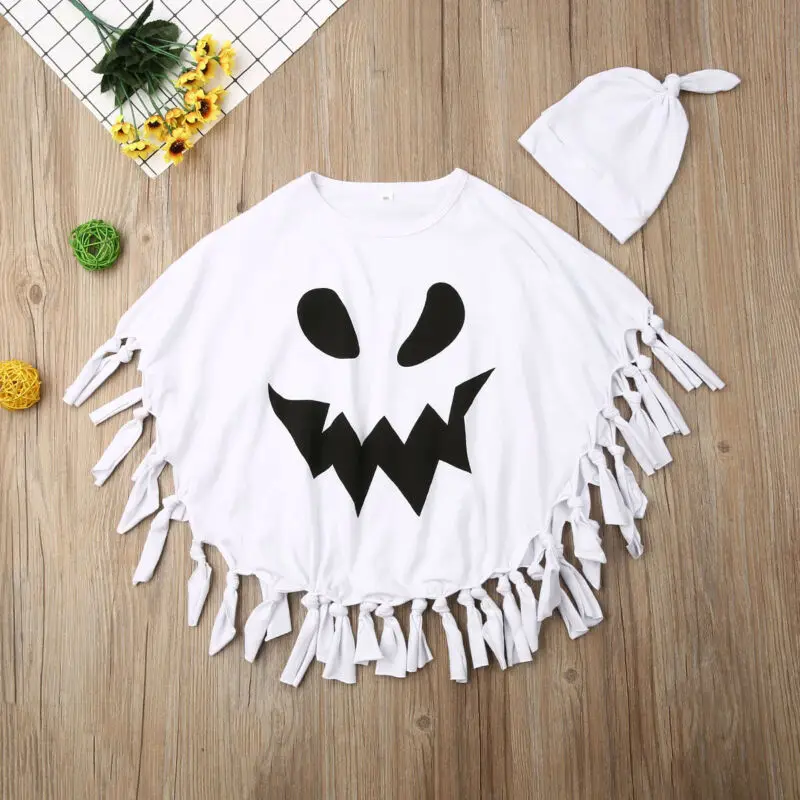 CANIS Autumn Infant Baby Boys Tassel Halloween Costumes Cloak Hat Cape Fancy Dress Cosplay Coats