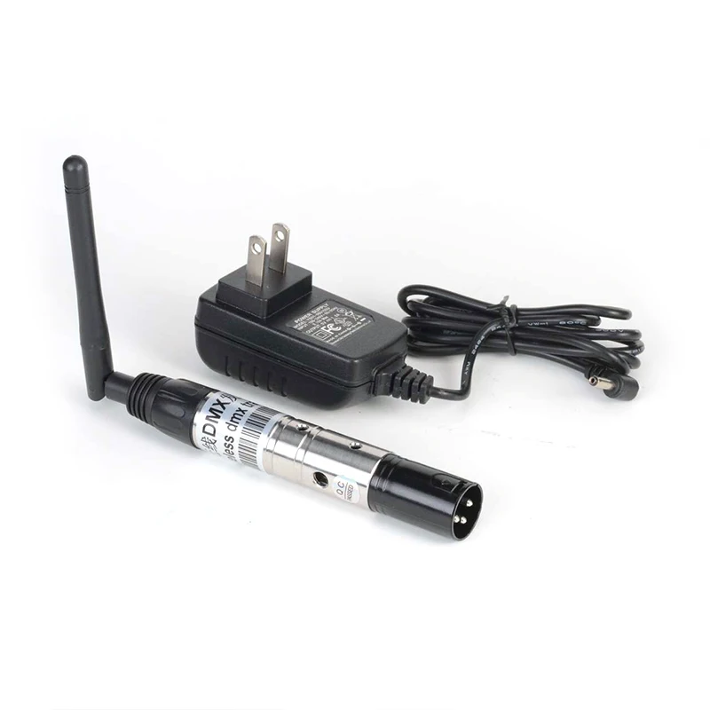 

Silver Color MaleDMX512 DMX Dfi DJ Wireless System Transmitter And Receiver 2.4G For LED Stage Light LED Light 500m Control