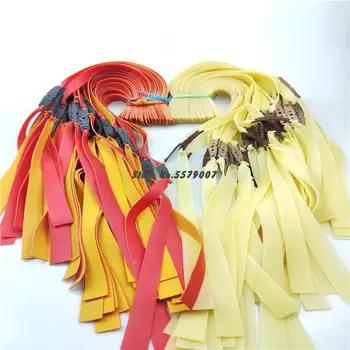 

10pcs 1mm Thickness Elastica Slingshots Rubber Band Natural Latex Flat Elastic Resilient Tube For Tactical Slingshot Tendons