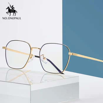 

NO.ONEPAUL Glare Eyeglasses Frame Women Round Clear Glasses Computer Glasses Men Spectacle Frames Anti Blue Light Goggles Anti