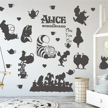 Disney Alice in Wonderland Art Cartoon Home Decor Wall Vinyl Sticker Decal Anime Manga Quote Nursery for kids rooms Poster Disney Alice in Wonderland Art Cartoon Home Decor Wall Vinyl Sticker Decal Anime Manga Quote Nursery for kids rooms Poster