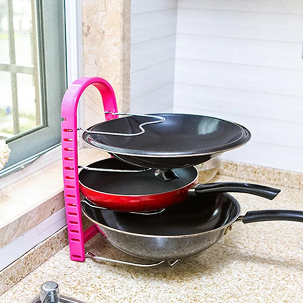 ABUI-Kitchen Multi-Function Rack Pot Rack Free Punching Cutting Board Rack Plate Rack Cover