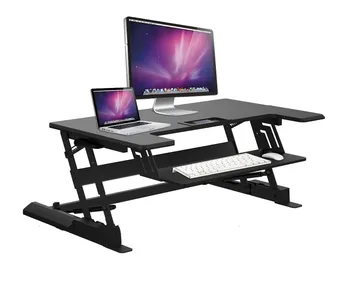 

VZM-LD02 Height Adjustable Sit/Stand Desk Riser Laptop Desk NotebookWith Strechable Keyboard Tray
