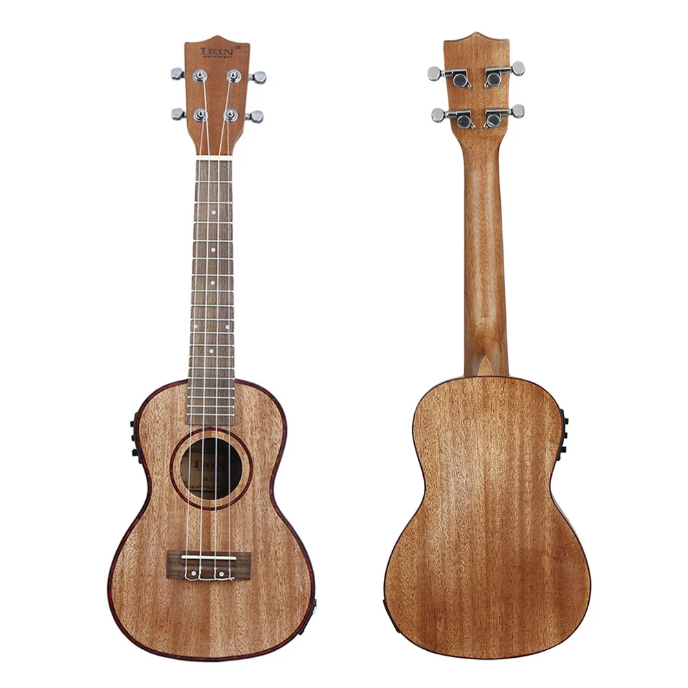 2" Гавайские гитары укулеле Ukelele Uke комплект Sapele Дерево с ЖК эквалайзером включая сумку для переноски Капо струны ремень палец maraca Ткань для очистки